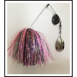 3/4 ounce Spinnerbait Glow in the Dark Pink Floyd